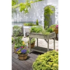 Vegtrug Kruidentafel 58 × 78 × 80 Cm - Grijs -Tuinadvies 1540756750 1 600