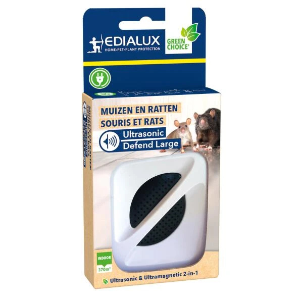 Edialux Ultrasonic Defend Muizen En Ratten - 370 M² 3 Edialux Ultrasonic Defend Muizen En Ratten - 370 M²