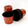 Bruine Ronde Kweekpotten - 11 Cm - Set Van 12 Stuks -Tuinadvies bruine potjes 11 cm 1484055972 1 600