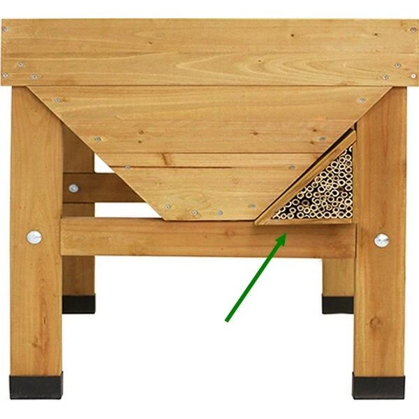Insectenhotel BEE BAR Voor Vegtrug Naturel 5 Insectenhotel BEE BAR Voor Vegtrug Naturel - Afbeelding 3