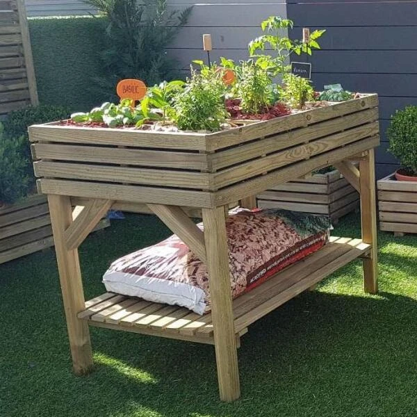 Moestuinbak 108 L Verhoogd - 100 × 60 × 80 Cm 4 Moestuinbak 108 L Verhoogd - 100 × 60 × 80 Cm - Afbeelding 2