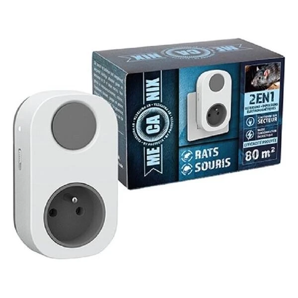 Mecanix Ultrasoon + EM Ratten En Muizen 240 V - 80 M² 4 Mecanix Ultrasoon + EM Ratten En Muizen 240 V - 80 M² - Afbeelding 2