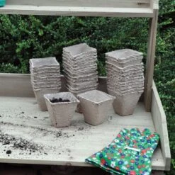 Vierkante Afbreekbare Potjes - Set Van 36 Stuks -Tuinadvies vierkante afbreekbare potjes 1512595481 1 600