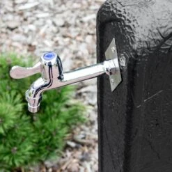 Waterzuil Met Kraan En Aansluiting - Zwart -Tuinadvies waterzuil zwart 1549709948 2 600
